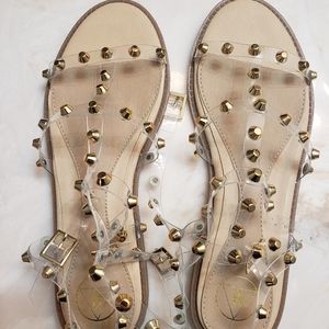 Missguided clear gladiator sandals new in box!